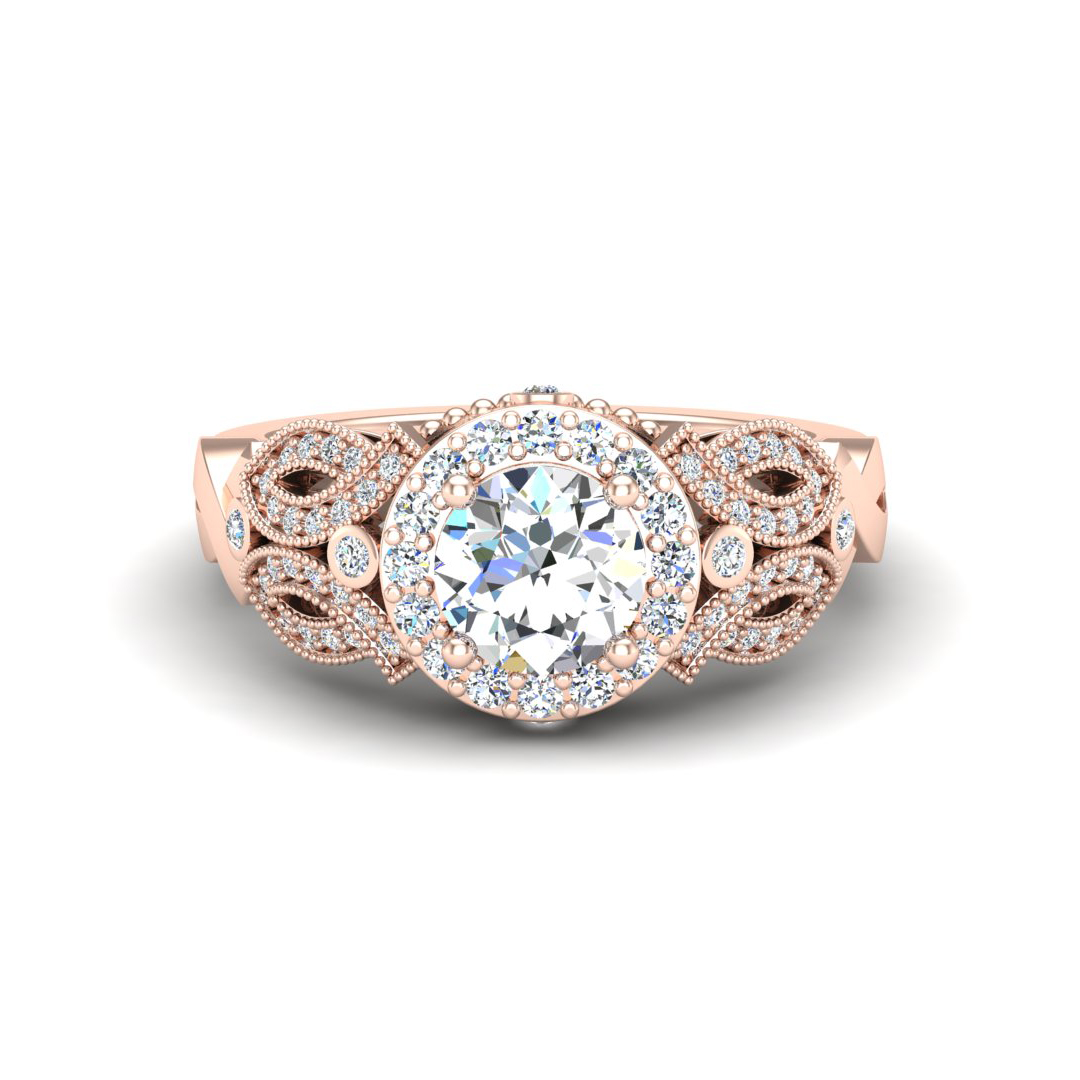 Giselle Halo Engagement Ring